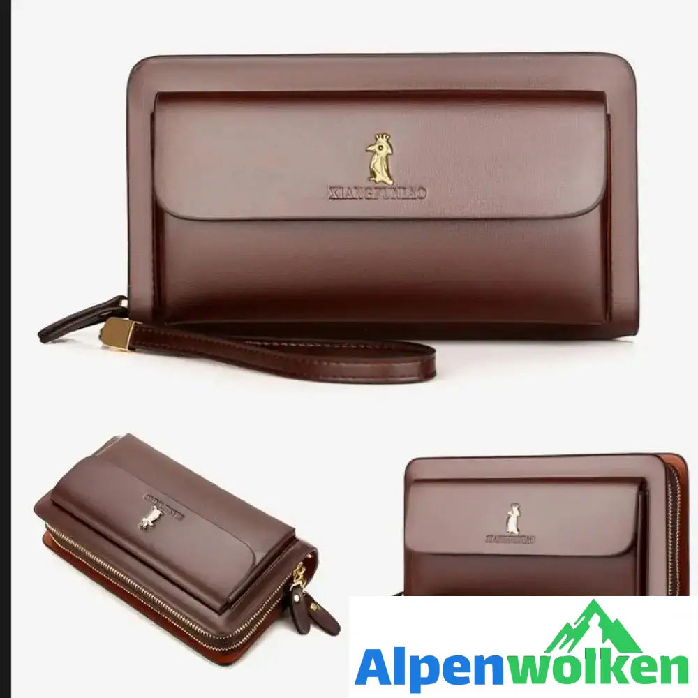 Alpenwolken - Lange Brieftasche für Herren