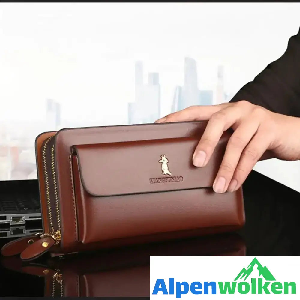 Alpenwolken - Lange Brieftasche für Herren