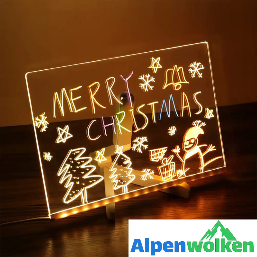 Alpenwolken - ✨LED-Farbnotiztafel aus Acryl🎨