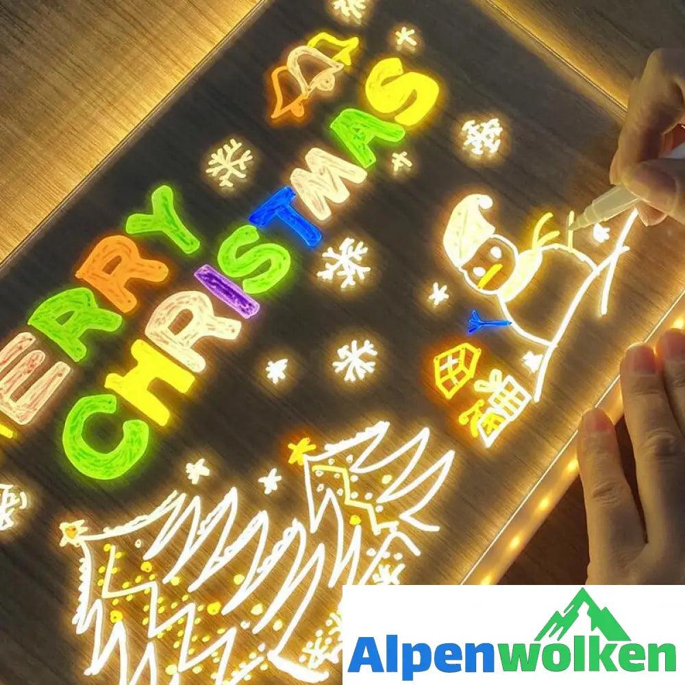 Alpenwolken - ✨LED-Farbnotiztafel aus Acryl🎨