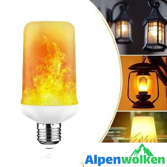 Alpenwolken - LED-Flammenlampe mit Schwerkraftsensor E27