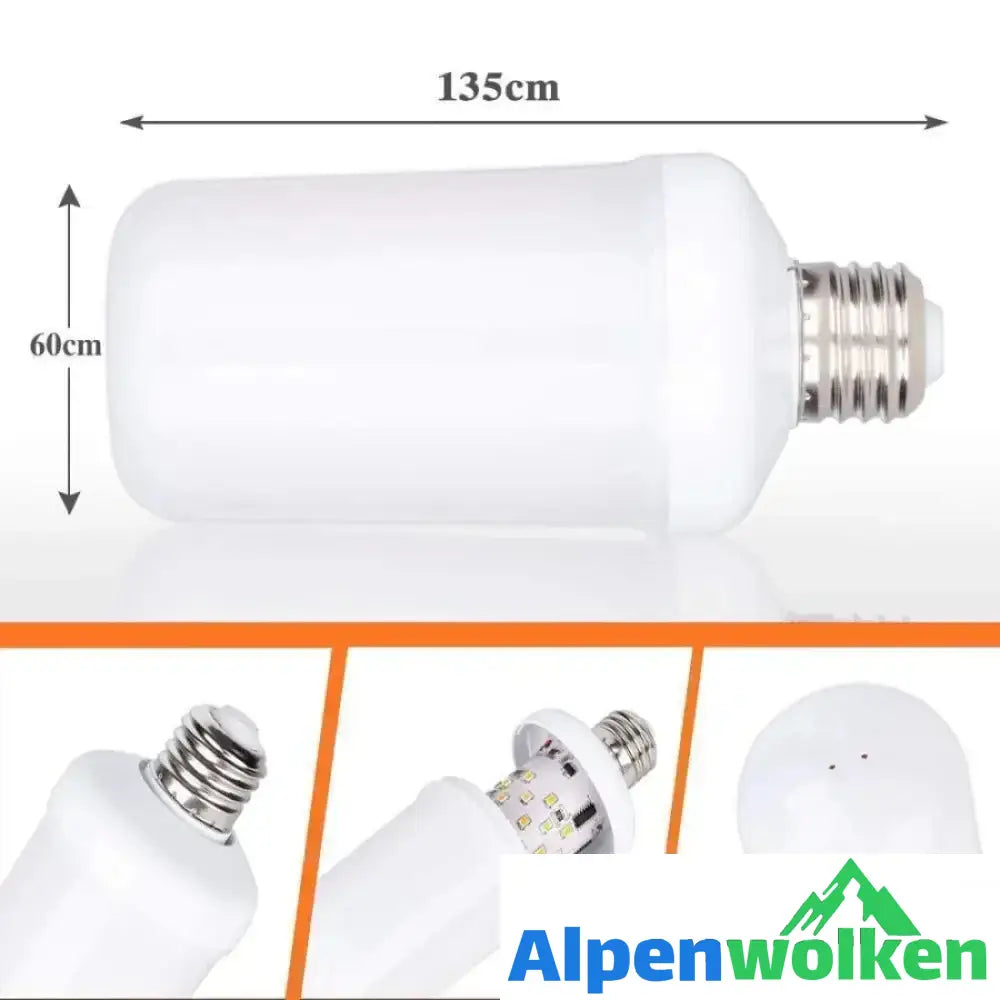 Alpenwolken - LED-Flammenlampe mit Schwerkraftsensor