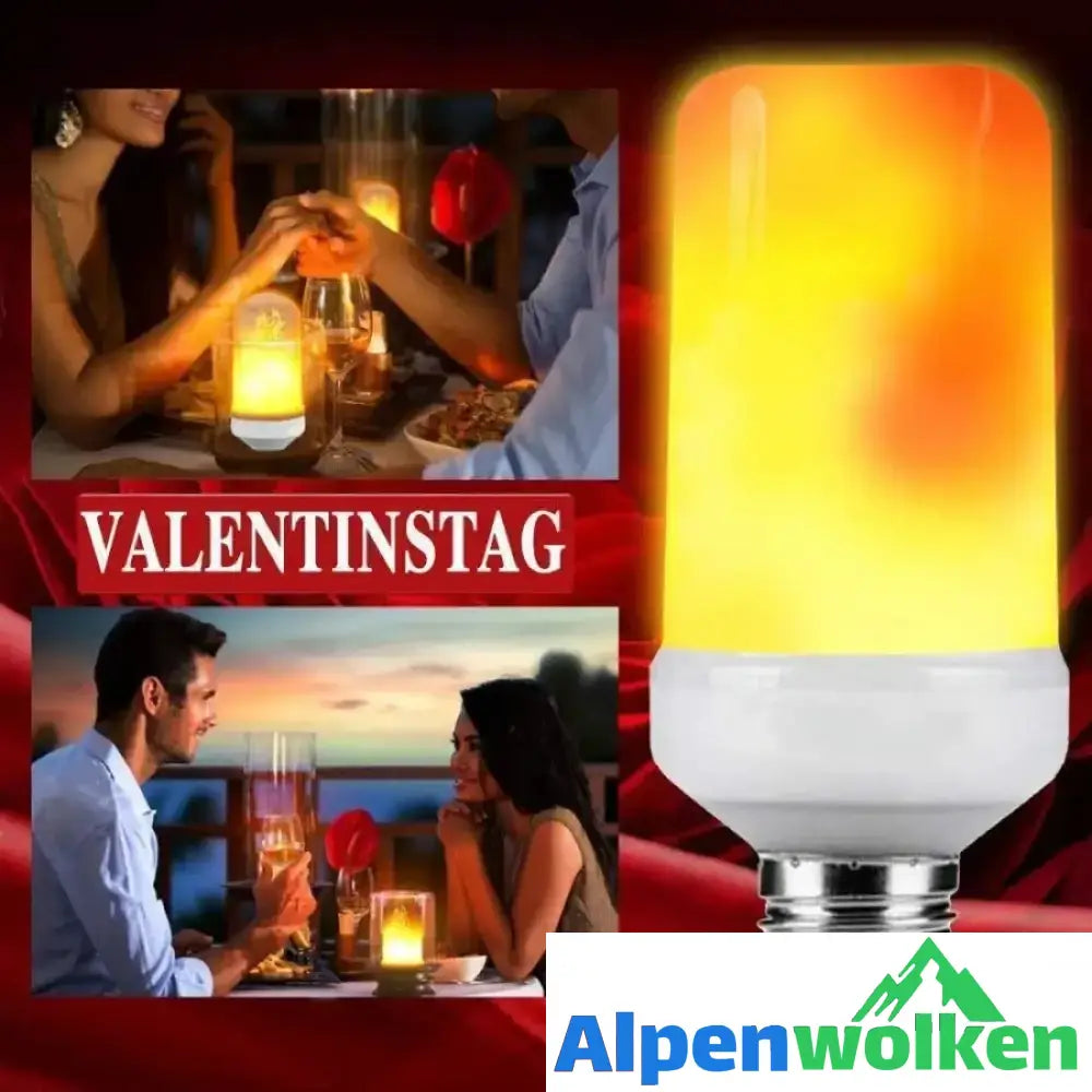 Alpenwolken - LED-Flammenlampe mit Schwerkraftsensor