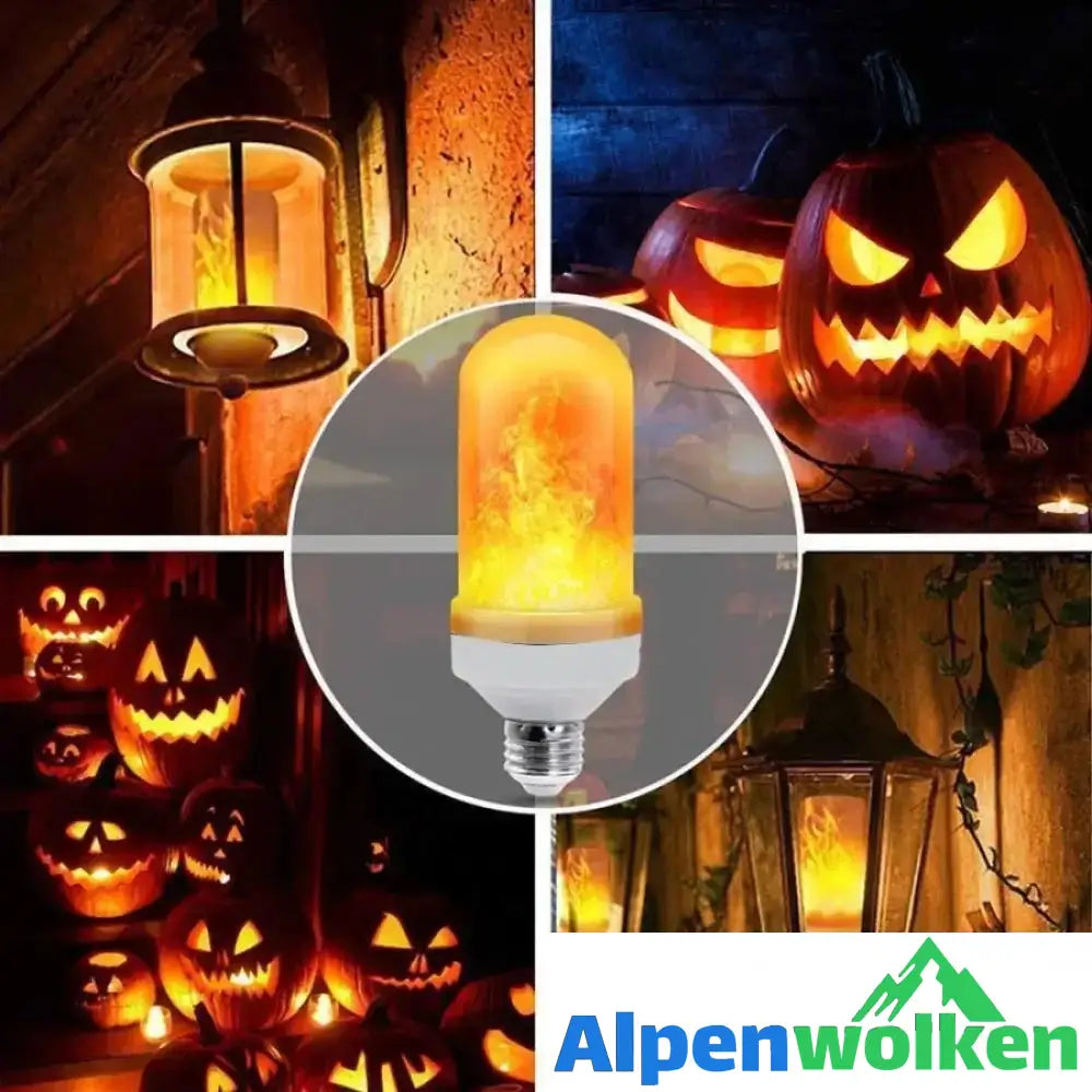 Alpenwolken - LED-Flammenlampe mit Schwerkraftsensor