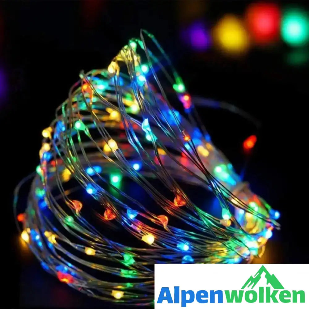 Alpenwolken - LED Flaschenlicht Korken Nachtlicht DIY Deko Geschenk ( 5 kaufen, 4 bezahlen )