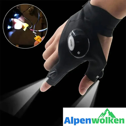 Alpenwolken - LED-Handschuhe mit wasserdichter Beleuchtung