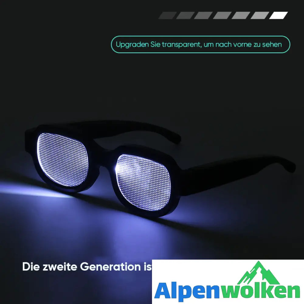 Alpenwolken - 👓LED leuchtende Brillen👓