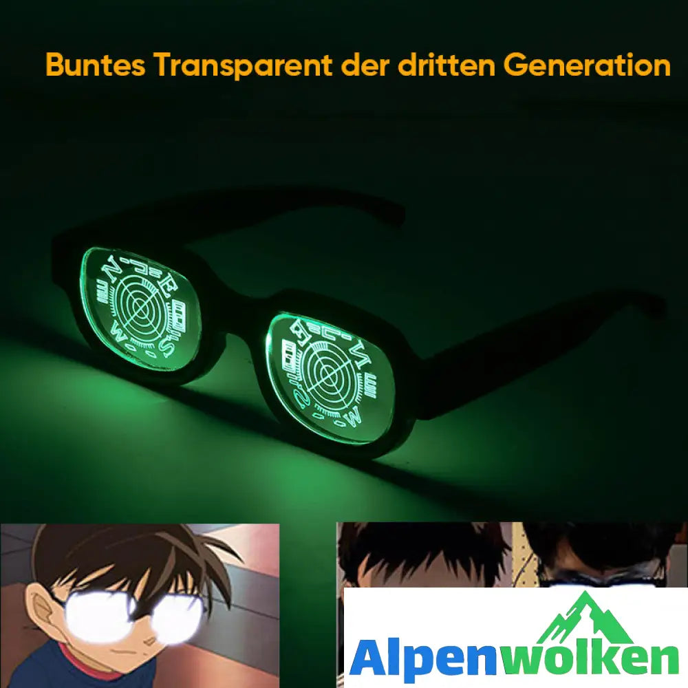 Alpenwolken - 👓LED leuchtende Brillen👓