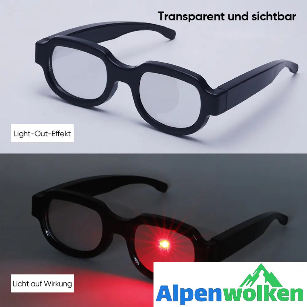 Alpenwolken - 👓LED leuchtende Brillen👓 rote Augen