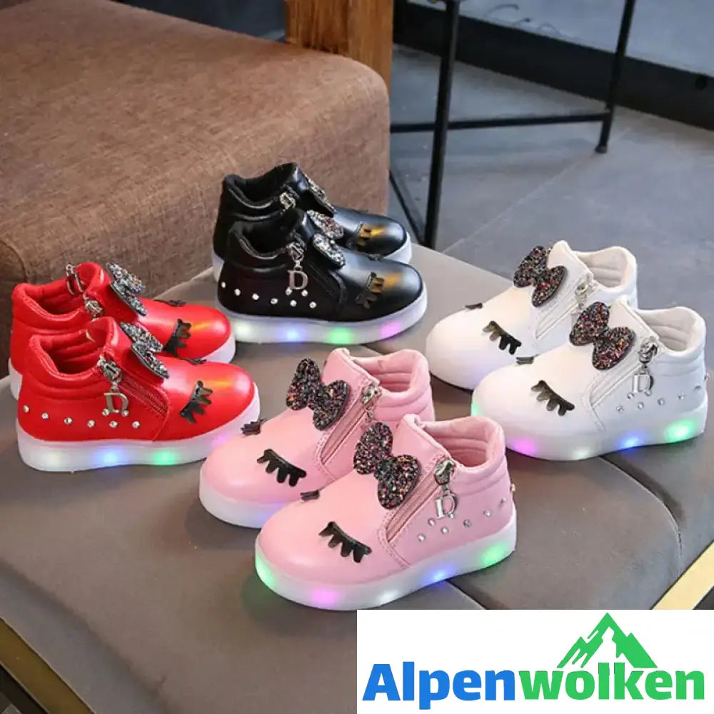 Alpenwolken - LED leuchtende Kinderschuhe mit weicher Sohle