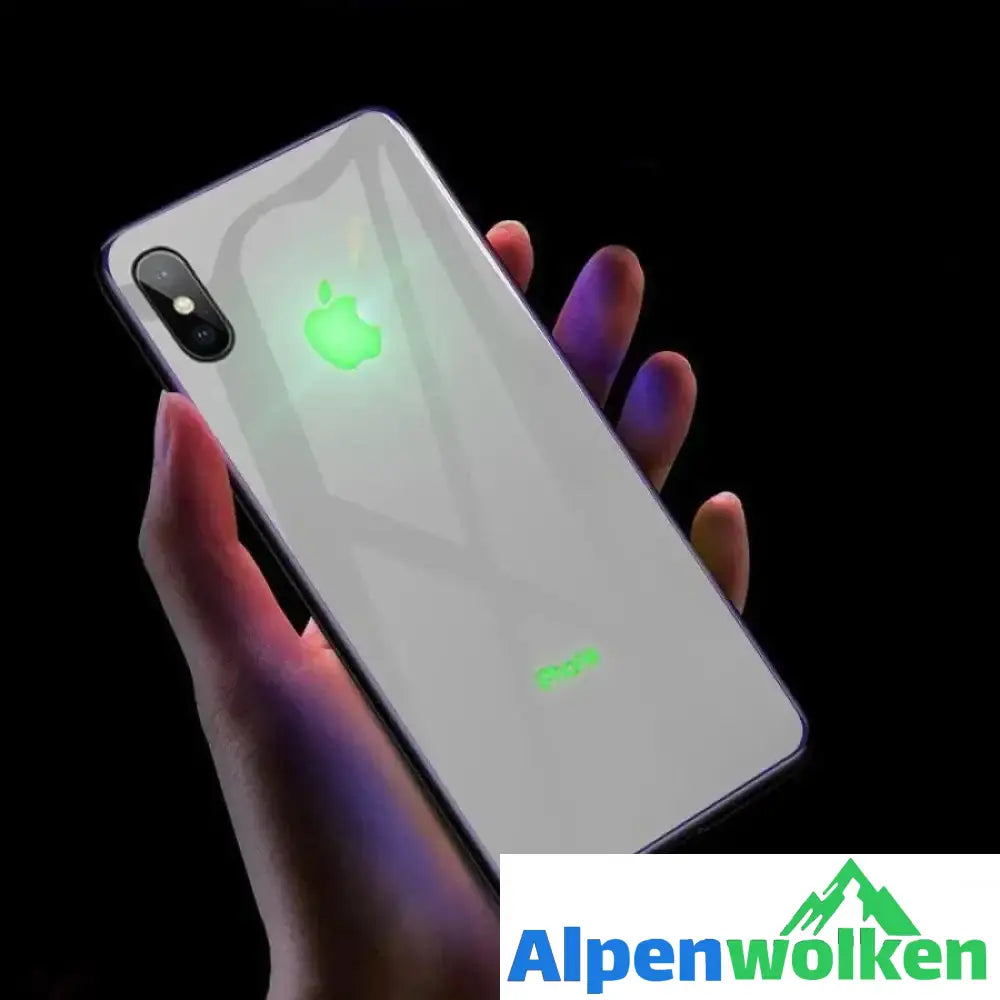 Alpenwolken - LED Licht Beleuchten Handyhülle für iPhone weiß