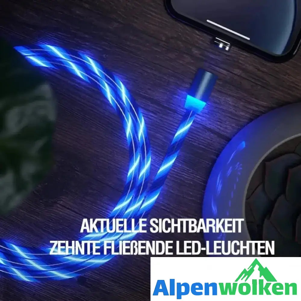 Alpenwolken - LED Magnetic 3 in 1 USB Ladekabel