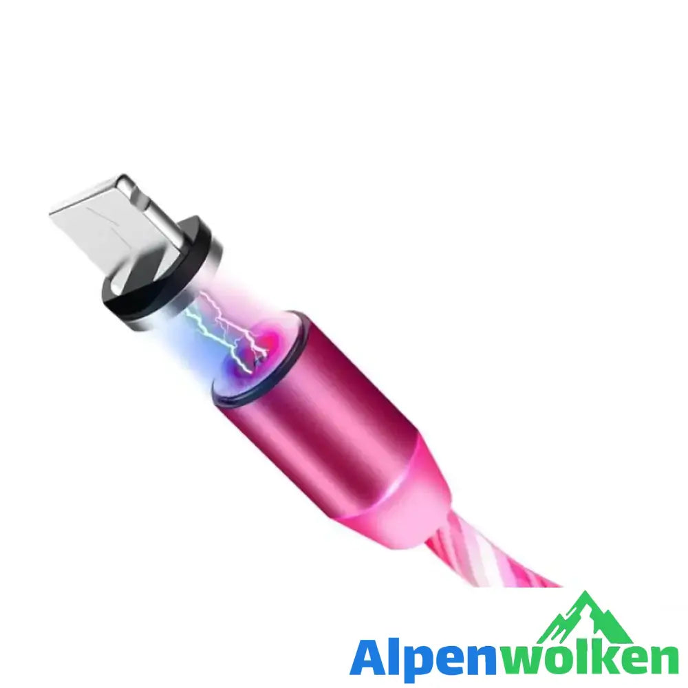 Alpenwolken - LED Magnetic 3 in 1 USB Ladekabel Rot