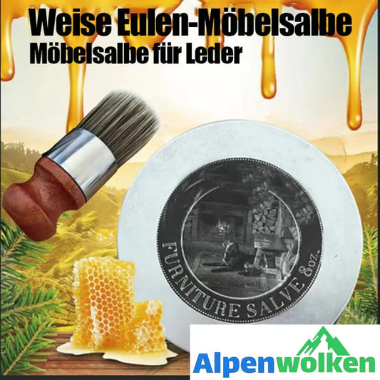 Alpenwolken - Ledermöbelsalbe (mit Pinsel)