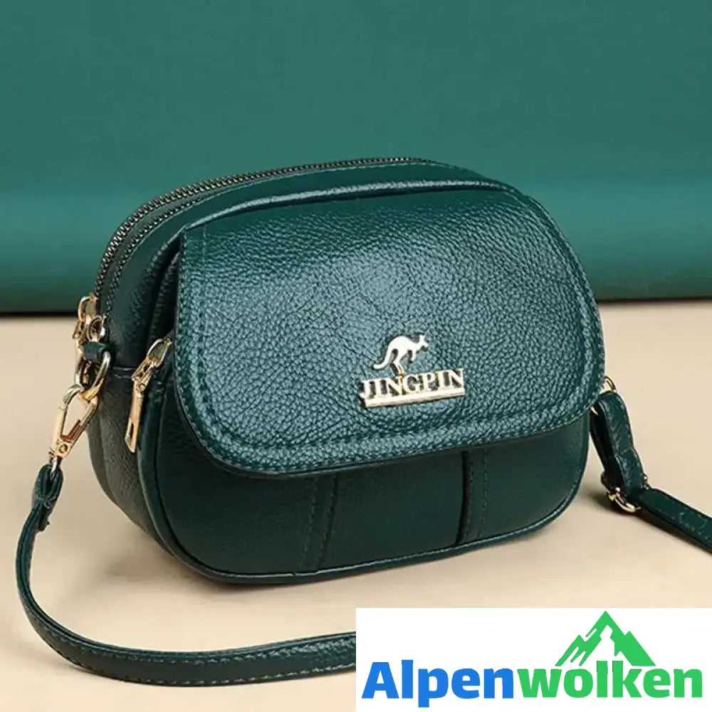 Alpenwolken - Leichte Damen-Umhängetasche aus weichem Leder