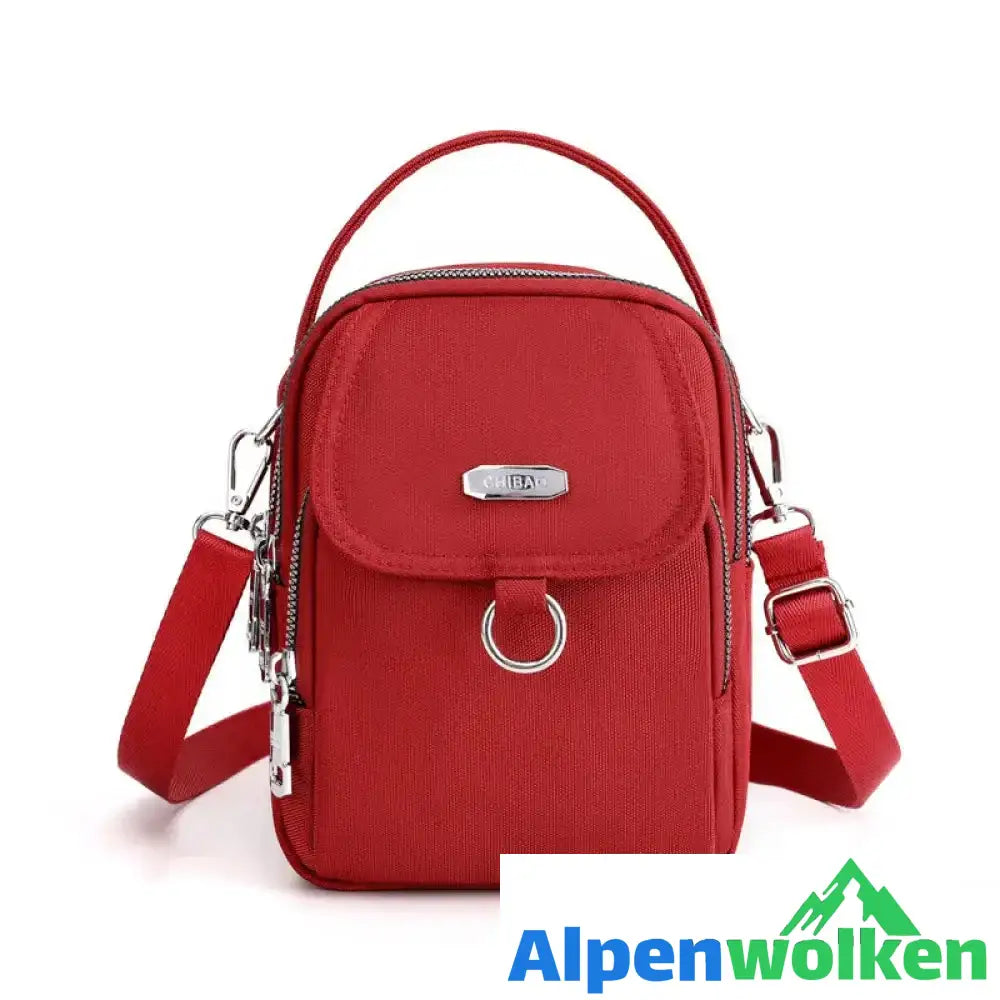 Alpenwolken - 💗Leichte wasserdichte Umhängetasche mit mehreren Taschen💗 rot