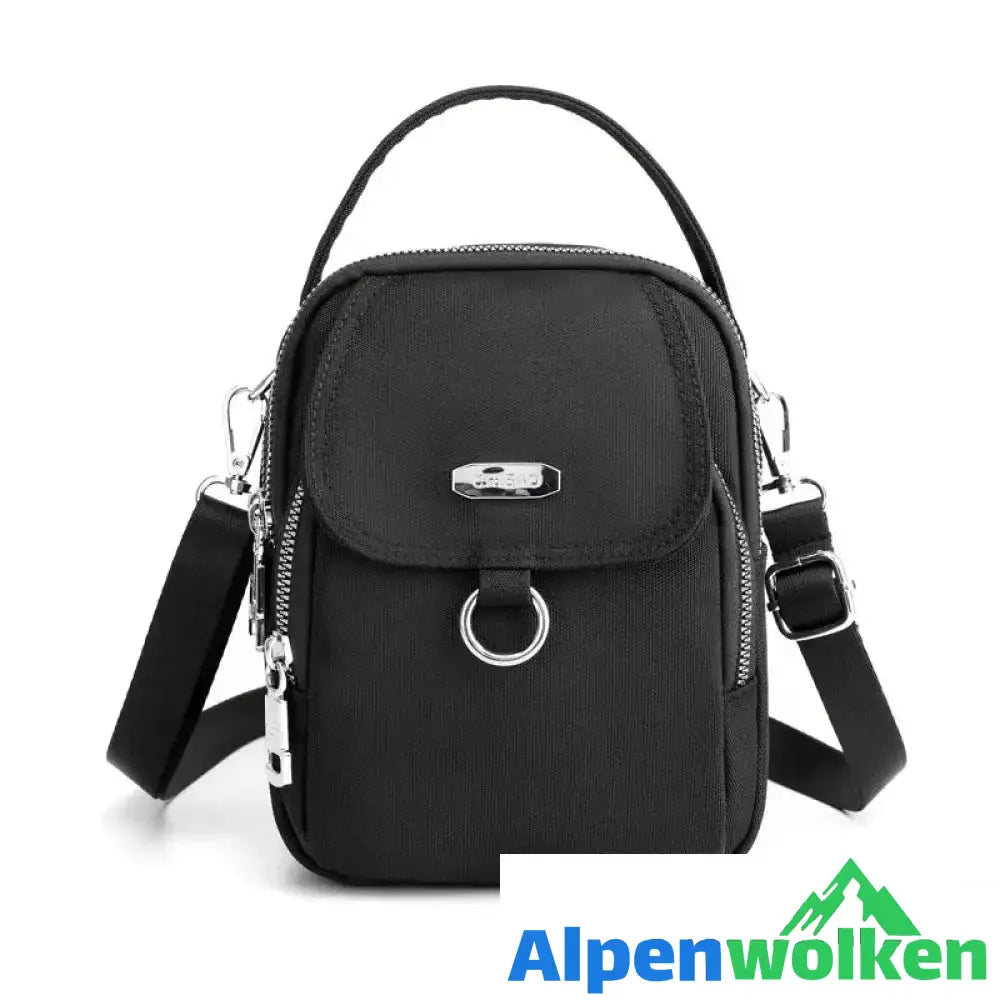 Alpenwolken - 💗Leichte wasserdichte Umhängetasche mit mehreren Taschen💗 schwarz