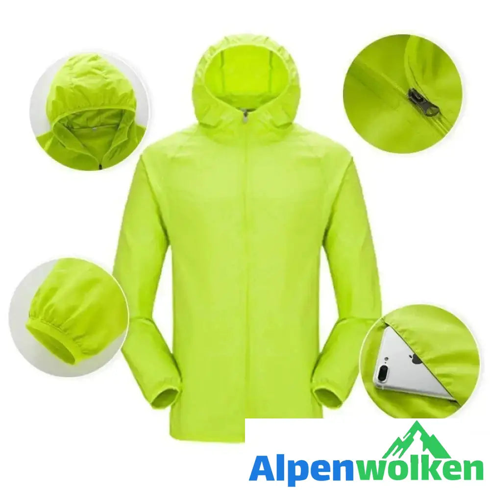 Alpenwolken - Leichte wasserdichte Windjacke UV-Schutz Wear