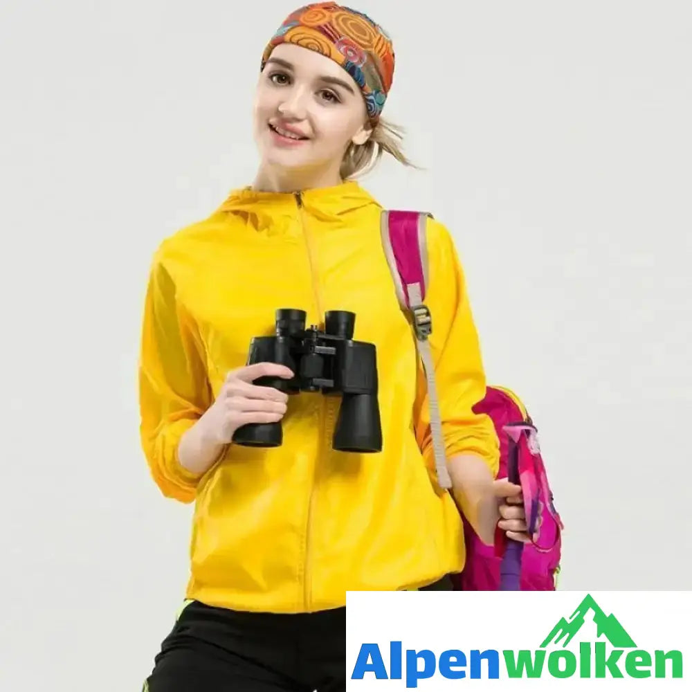 Alpenwolken - Leichte wasserdichte Windjacke UV-Schutz Wear Gold