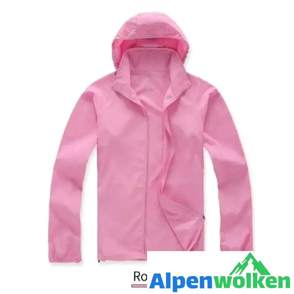 Alpenwolken - Leichte wasserdichte Windjacke UV-Schutz Wear Rosa