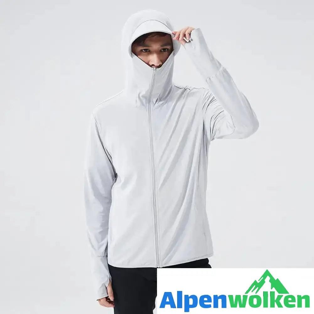 Alpenwolken - Leichter Sonnenschutz-Hoodie im Freien