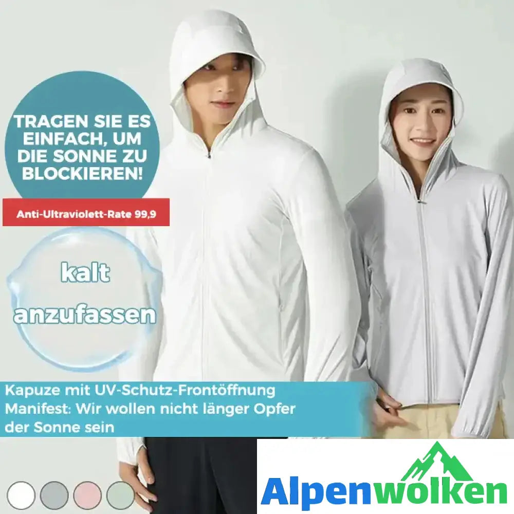 Alpenwolken - Leichter Sonnenschutz-Hoodie im Freien