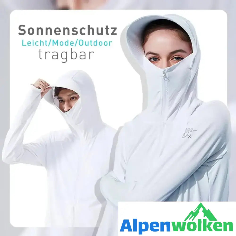 Alpenwolken - Leichter Sonnenschutz-Hoodie im Freien