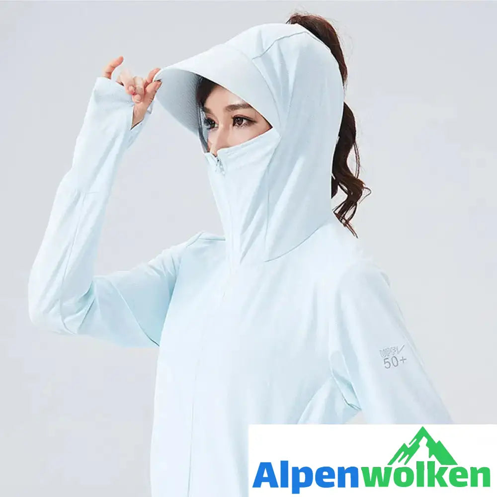 Alpenwolken - Leichter Sonnenschutz-Hoodie im Freien