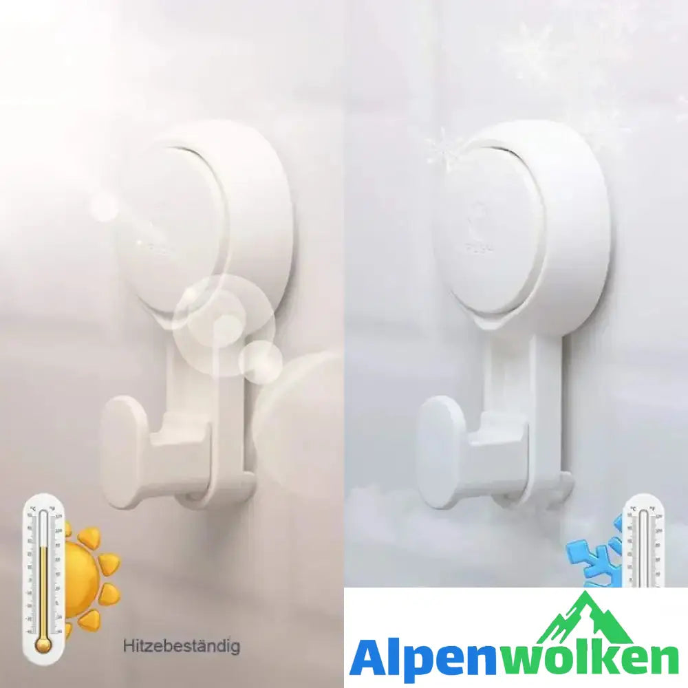 Alpenwolken - Leistungsstarker Vakuum-Saugnapfhaken, 2 PCs