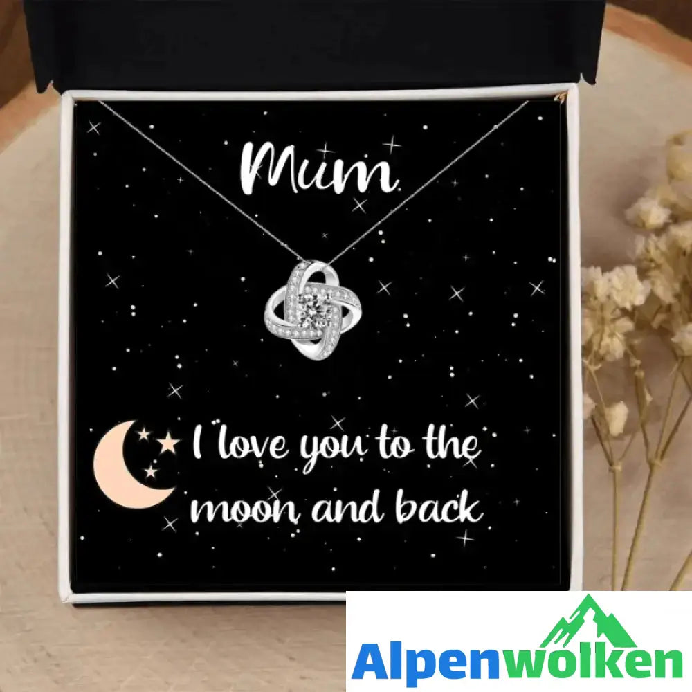 Alpenwolken - Liebe Mama | Die vielen Opfer, die du gebracht hast | Liebesknoten-Halskette D Standard Box