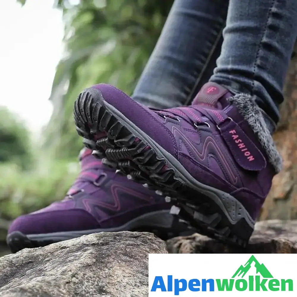 Alpenwolken - Liebespaar warme Pelzfutter Schneeschuhe