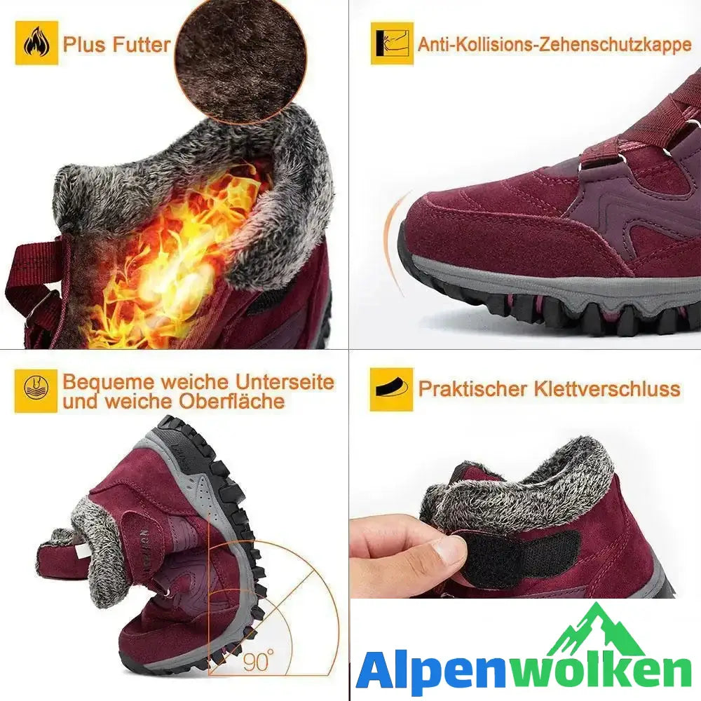 Alpenwolken - Liebespaar warme Pelzfutter Schneeschuhe