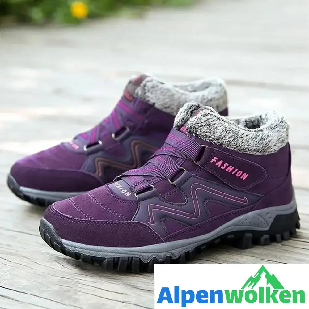 Alpenwolken - Liebespaar warme Pelzfutter Schneeschuhe