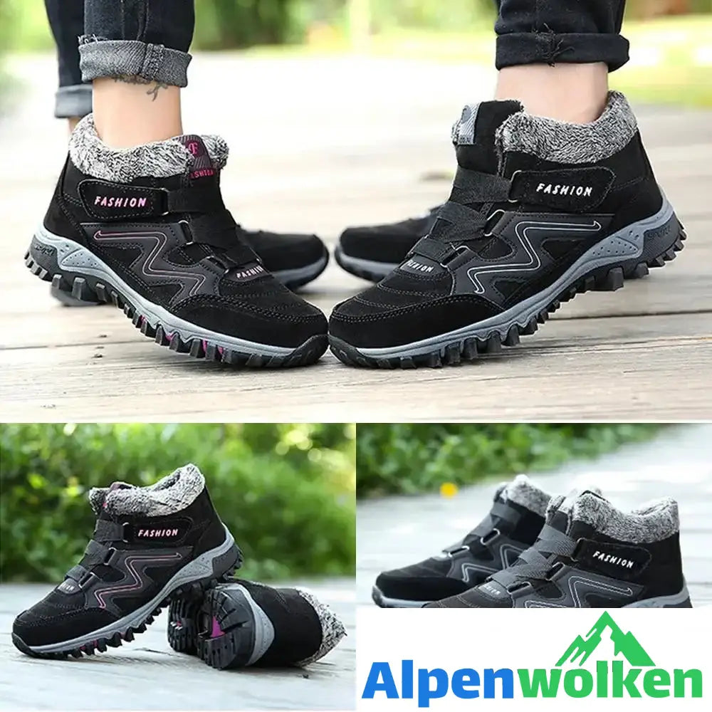 Alpenwolken - Liebespaar warme Pelzfutter Schneeschuhe