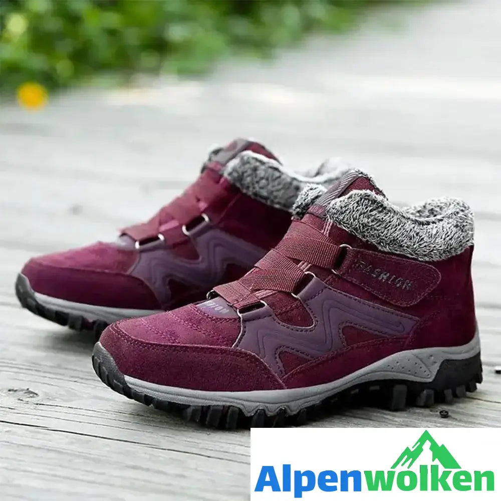 Alpenwolken - Liebespaar warme Pelzfutter Schneeschuhe