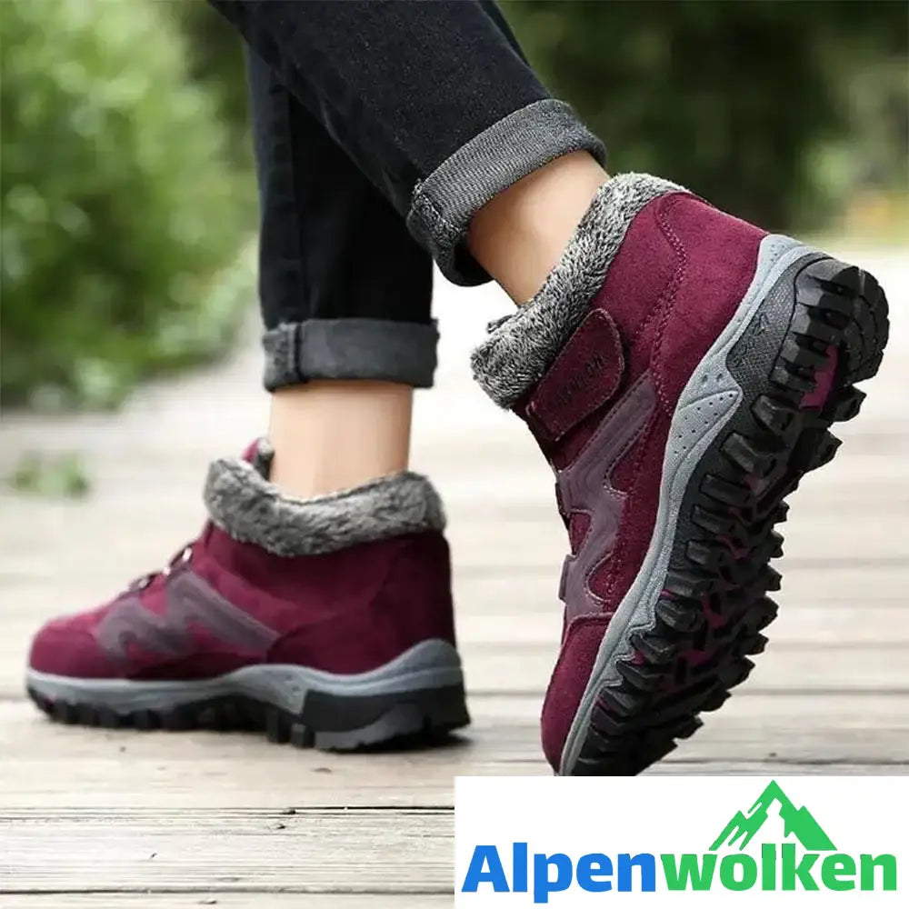 Alpenwolken - Liebespaar warme Pelzfutter Schneeschuhe