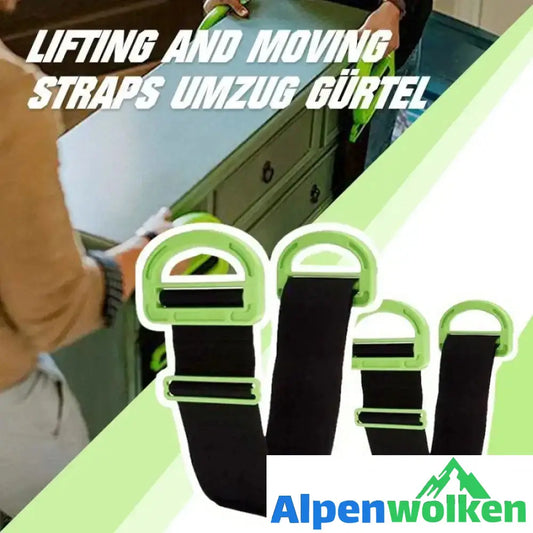 Alpenwolken - Lifting and Moving Straps Umzug Gürtel