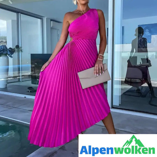 Alpenwolken - Lily - Asymmetric Pasodoble Dress Rosa