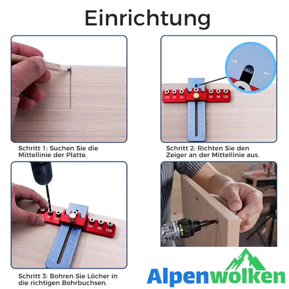 Alpenwolken - Locher für Schubladengriffe