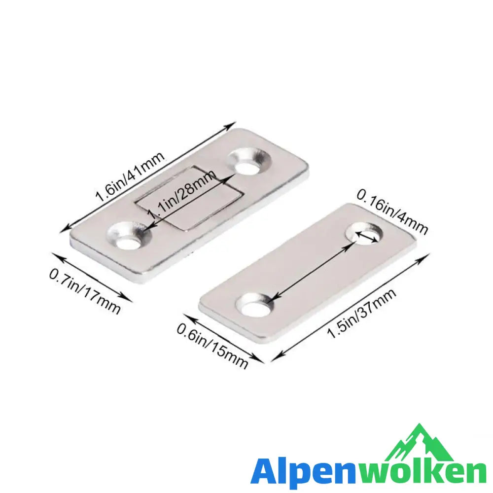 Alpenwolken - Lochfreier magnetischer Türschließer