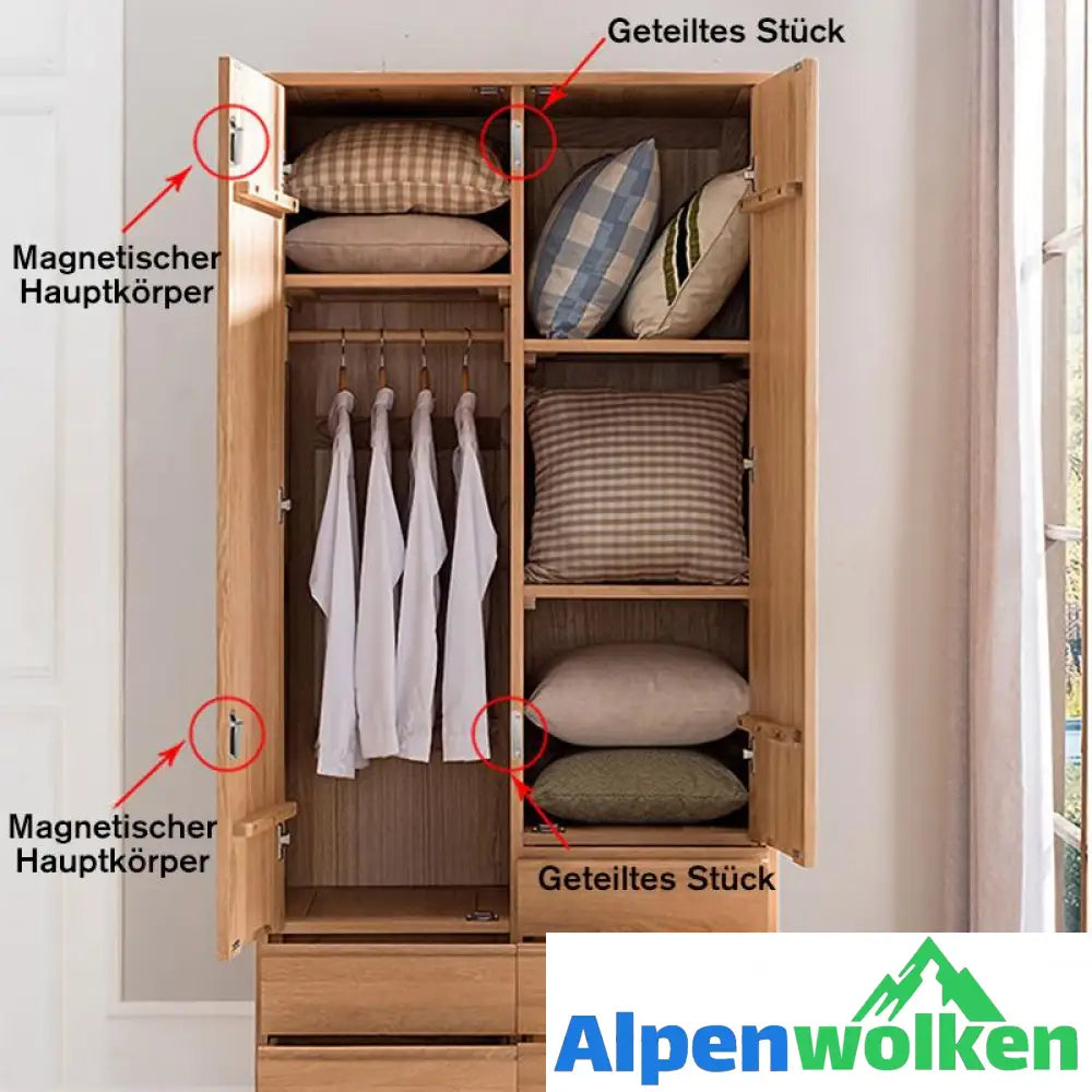 Alpenwolken - Lochfreier magnetischer Türschließer