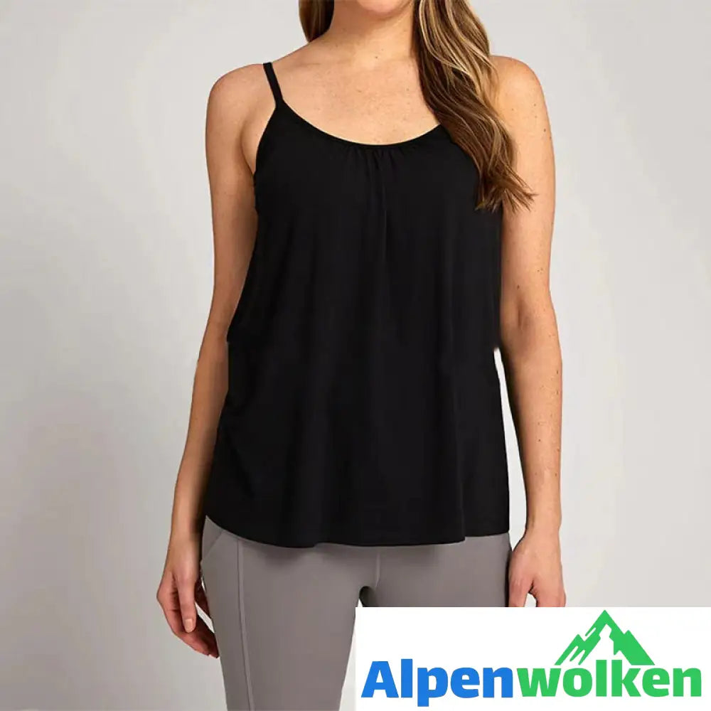 Alpenwolken - 🌸Locker sitzendes Tank-Top mit integriertem BH🌸