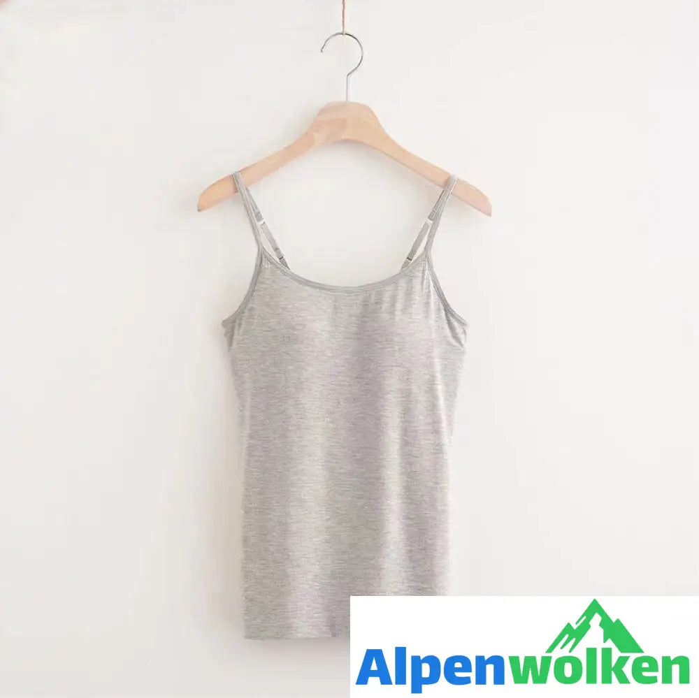 Alpenwolken - 🌸Locker sitzendes Tank-Top mit integriertem BH🌸