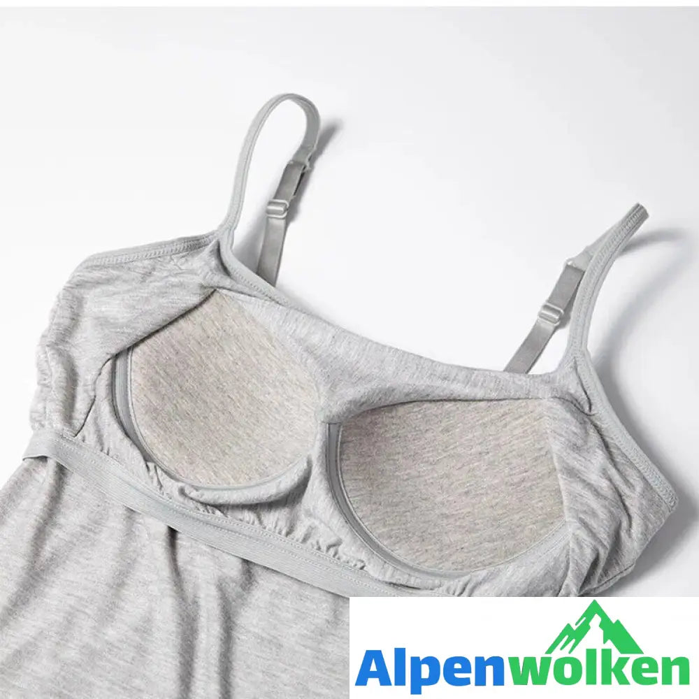 Alpenwolken - 🌸Locker sitzendes Tank-Top mit integriertem BH🌸