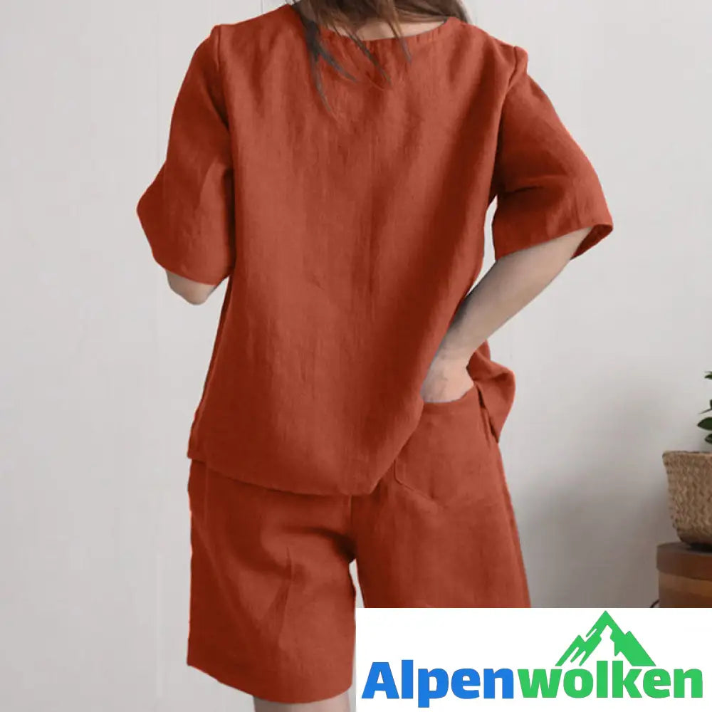 Alpenwolken - ✨💐Lockerer Shorts-Anzug in Übergröße💐✨