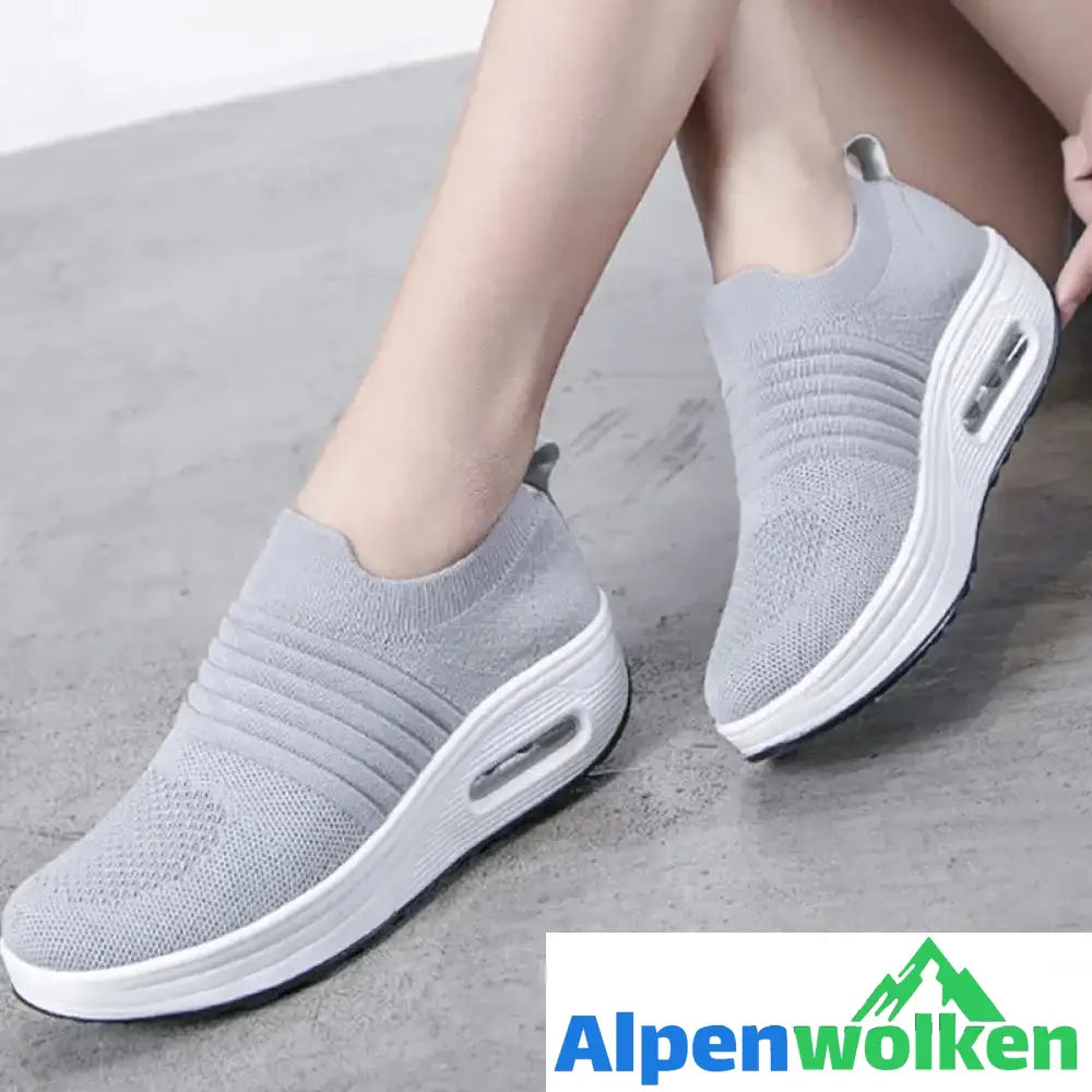 Alpenwolken - Luftkissen-Sneaker für Damen grau