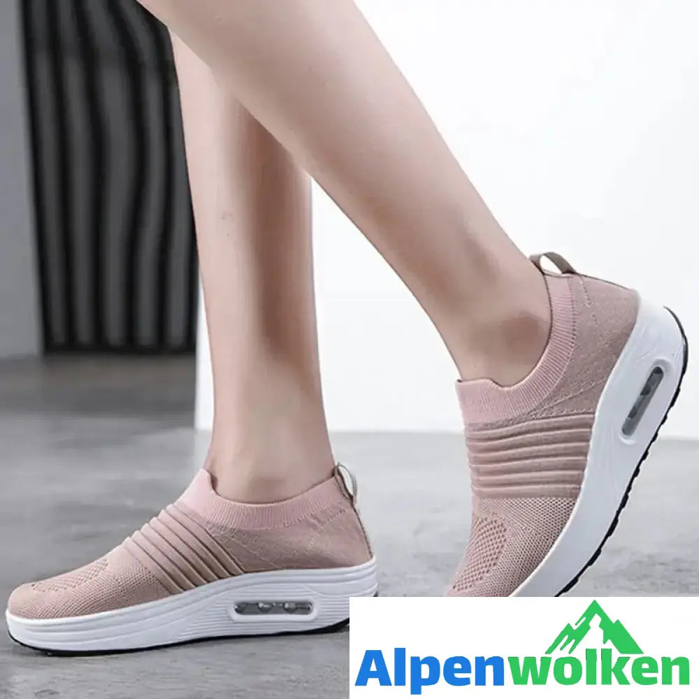 Alpenwolken - Luftkissen-Sneaker für Damen pink