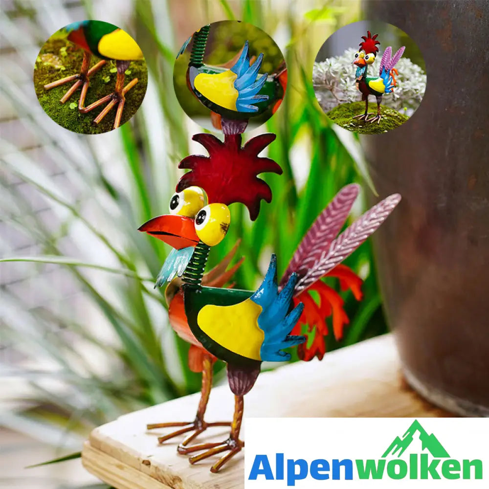 Alpenwolken - 🐓🐓Lustige Gartenhahnstatue