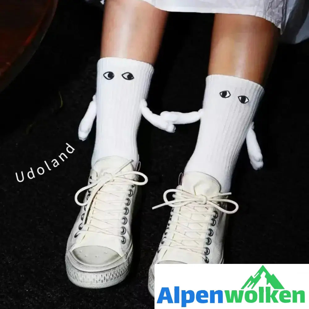 Alpenwolken - Lustige magnetische Socken