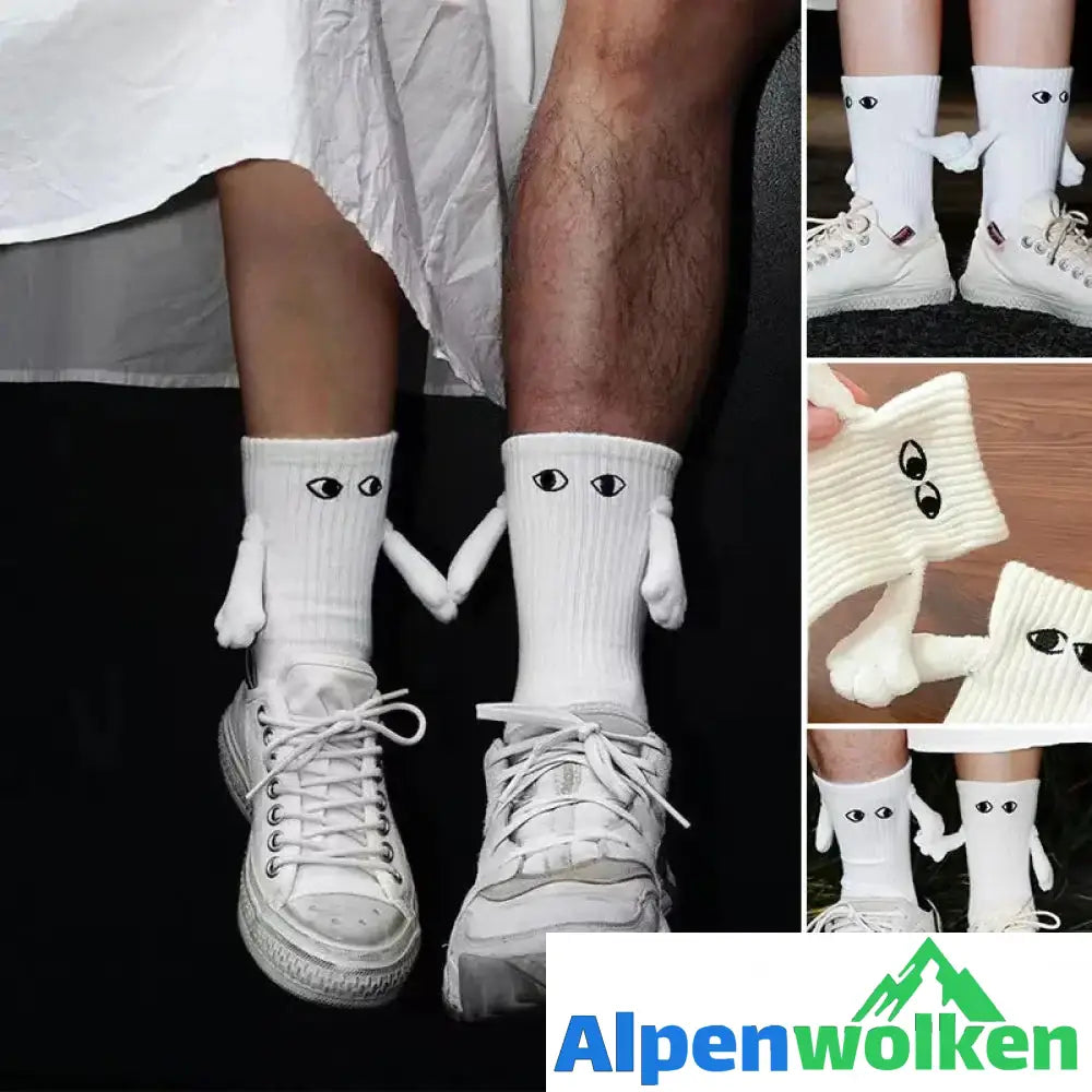 Alpenwolken - Lustige magnetische Socken